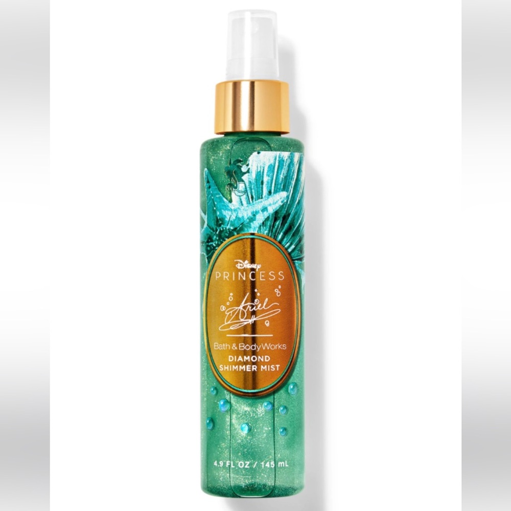 Bath & Body Works X DISNEY PRINCESS Ariel Diamond Shimmer Mist Spray 4.9 fl oz